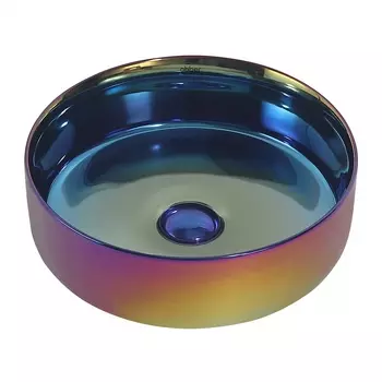 Раковина накладная Abber Bequem 36 см AC2108Regen хамелеон