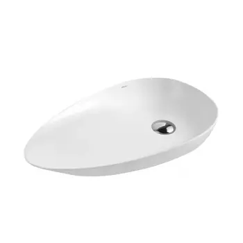 Раковина накладная Abber Bequem 59 см AC2117 белая