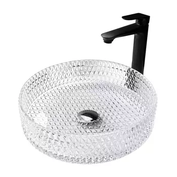 Раковина накладная Abber Glas 40 см AK2301 прозрачная