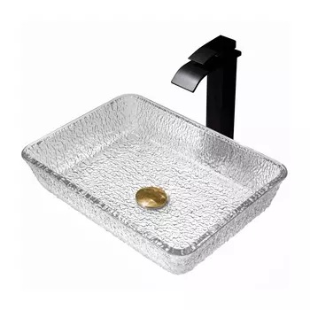 Раковина накладная Abber Glas 46 см AK2313 прозрачная