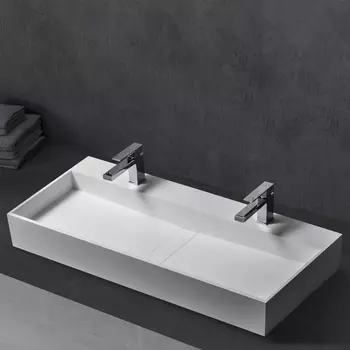 Раковина накладная Abber Stein 120 см AS2642 белая