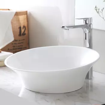 Раковина накладная Abber Stein 46 см AS2607 белая матовая