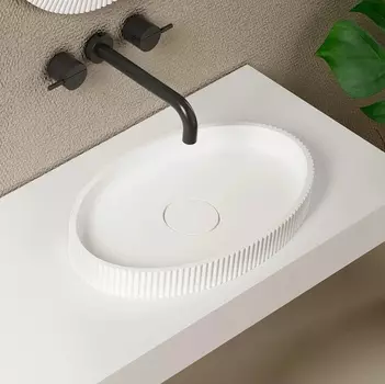 Раковина накладная Abber Stein 50 см AS2603 белая