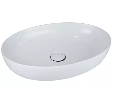 Раковина накладная AeT ELITE OVAL белый матовый.