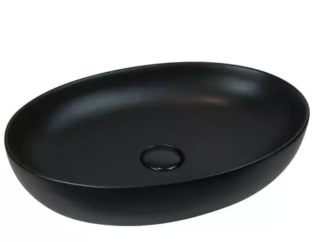 Раковина накладная AeT ELITE OVAL черный матовый