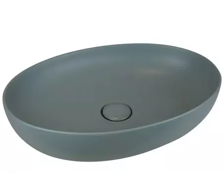 Раковина накладная AeT ELITE OVAL серый матовый