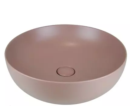 Раковина накладная AeT ELITE ROUND розовый матовый