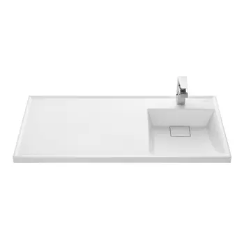 Раковина накладная Aquaton Лондри 1A72223KLH010 105 см, белая