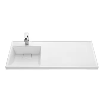 Раковина накладная Aquaton Лондри 1A72833KLH01L 105 см, белая