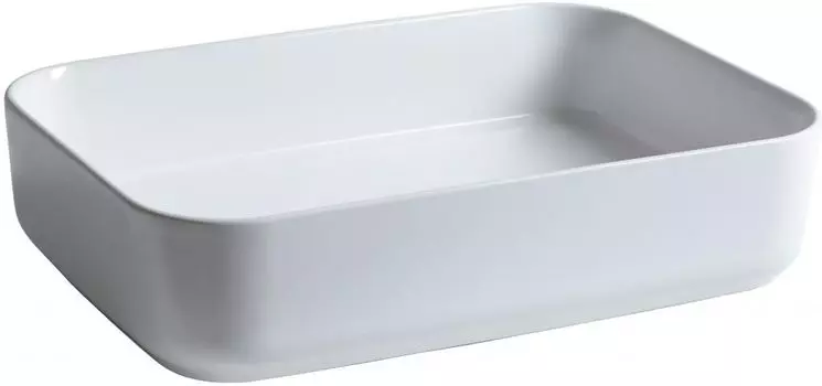 Раковина накладная Allen Brau Fantasy 50 см 4.11021.20 белая глянцевая, без перелива