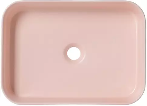 Раковина накладная Allen Brau Fantasy 50 см 4.11021.SM розовая матовая, без перелива