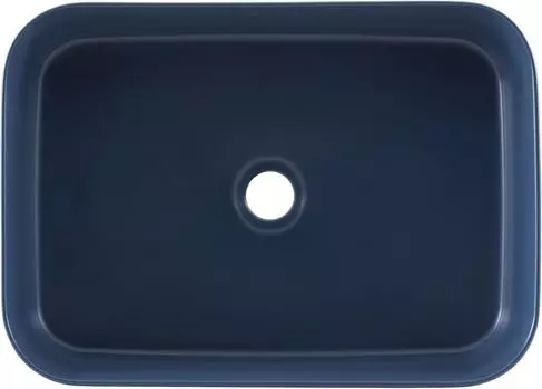 Раковина накладная Allen Brau Fantasy 50 см 4.11021.ID синяя матовая, без перелива