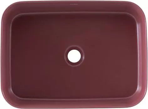 Раковина накладная Allen Brau Fantasy 50 см 4.11021.BD красная матовая, без перелива