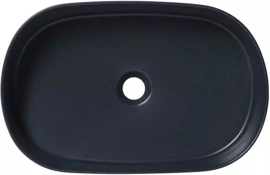 Раковина накладная Allen Brau Fantasy 55 см 4.11022.31 черная матовая, без перелива