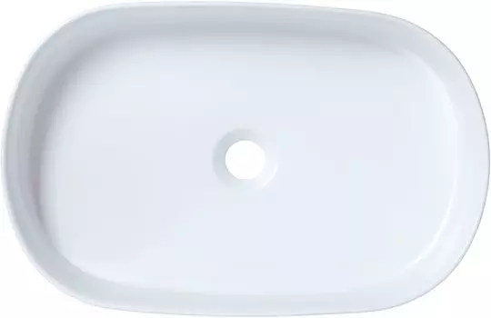 Раковина накладная Allen Brau Fantasy 55 см 4.11022.21 белая матовая, без перелива