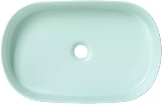 Раковина накладная Allen Brau Fantasy 55 см 4.11022.MT мятная, без перелива