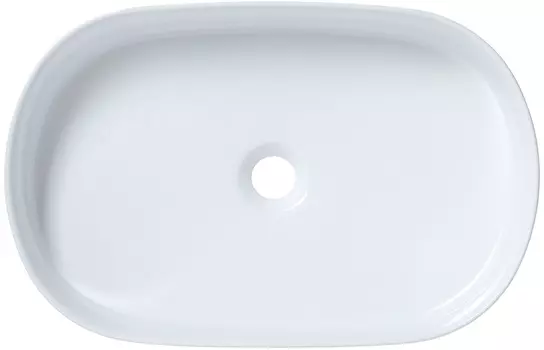 Раковина накладная Allen Brau Fantasy 55 см 4.11022.20 белая глянцевая, без перелива