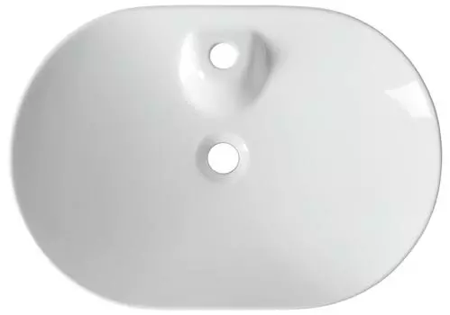 Раковина накладная Allen Brau Fantasy 60 см 4.11020.20 белая глянцевая, без перелива