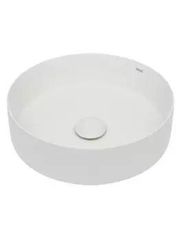 Раковина накладная AQUAme 36 см AQM5012 белая матовая