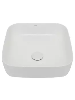 Раковина накладная AQUAme 39 см AQM5011 белая матовая