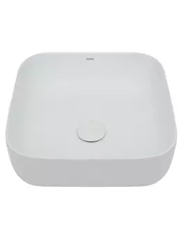 Раковина накладная AQUAme 39 см AQM5011 белая глянцевая