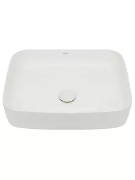 Раковина накладная AQUAme 50 см AQM5010 белая матовая