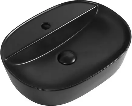 Накладная раковина Aquanet Lake-2-MB 50 см черная матовая