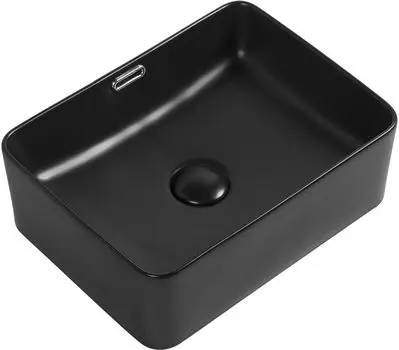 Накладная раковина Aquanet Perfect-1-MB 40 см черная матовая