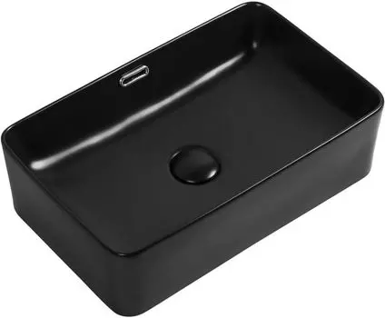 Раковина накладная Aquanet Perfect-2-MB 48 см черная матовая