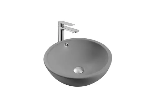 Раковина накладная Aquatek 44 см AQ5354-MG серая матовая