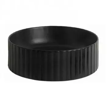 Раковина накладная Artceram Millerighe 44 см OSL010 17 00 черная матовая