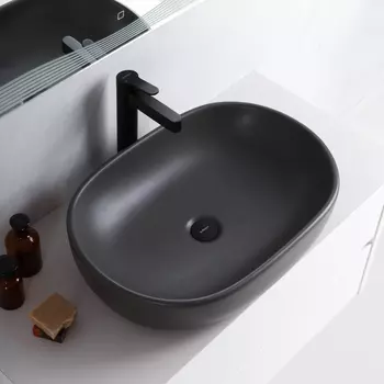 Раковина накладная BelBagno BB1084-H311 60 см серая матовая