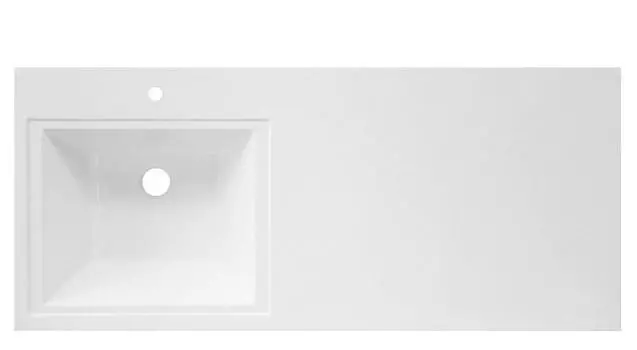 Раковина из литьевого мрамора BelBagno 1203x480x156 BB1200/480-LV-MR-L левосторонняя