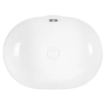 Раковина накладная BOND Oval 49 см S65-490 белая глянцевая