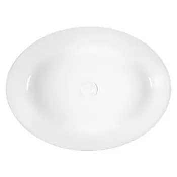 Раковина накладная BOND Oval 55 см S62-550 белая глянцевая