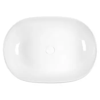 Раковина накладная BOND Oval 60 см S59-600 белая глянцевая