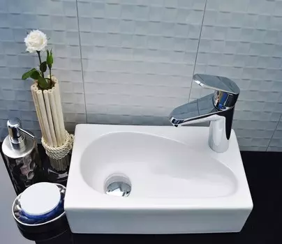 Раковина накладная CeramaLux 41 см 9265 белая