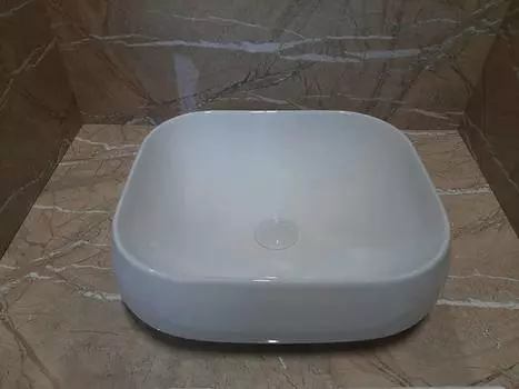 Раковина накладная CeramaLux 44 см 9243-1 белая