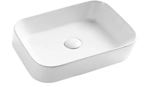 Раковина накладная CeramaLux 45 см 2242 белая