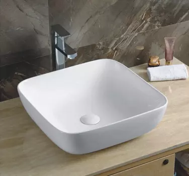 Раковина накладная CeramaLux 46 см 9439 белая