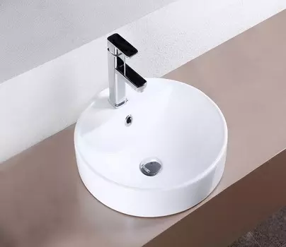 Раковина накладная CeramaLux 47 см 7067A белая