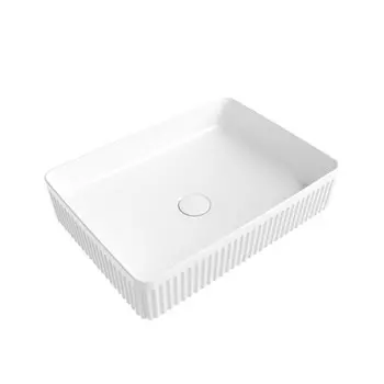 Раковина накладная CeramaLux 50 см 9104RF белая