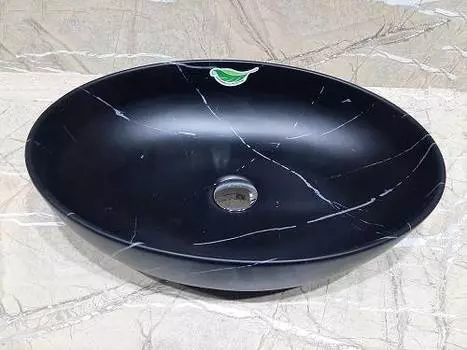 Раковина накладная CeramaLux 52 см 78166MBM черная