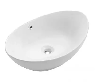 Раковина накладная CeramaLux 59 см 9019 белая