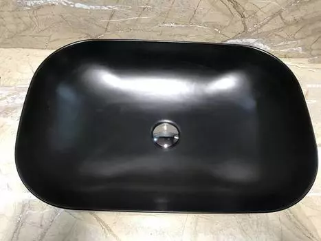 Раковина накладная CeramaLux 60 см 78106MB черная