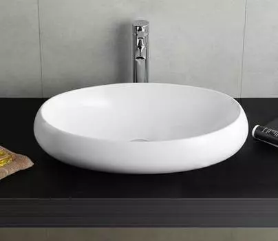 Раковина накладная CeramaLux 60 см 9030A белая