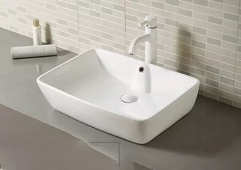 Раковина накладная CeramaLux 60 см 9121 белая