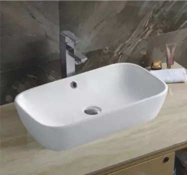 Раковина накладная CeramaLux 61 см 9217 белая