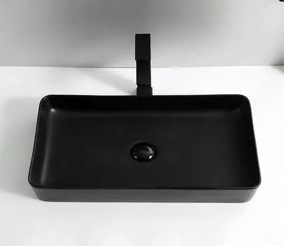 Раковина накладная CeramaLux 61 см 9396MB черная