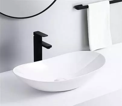 Раковина накладная CeramaLux 62 см 7811A белая